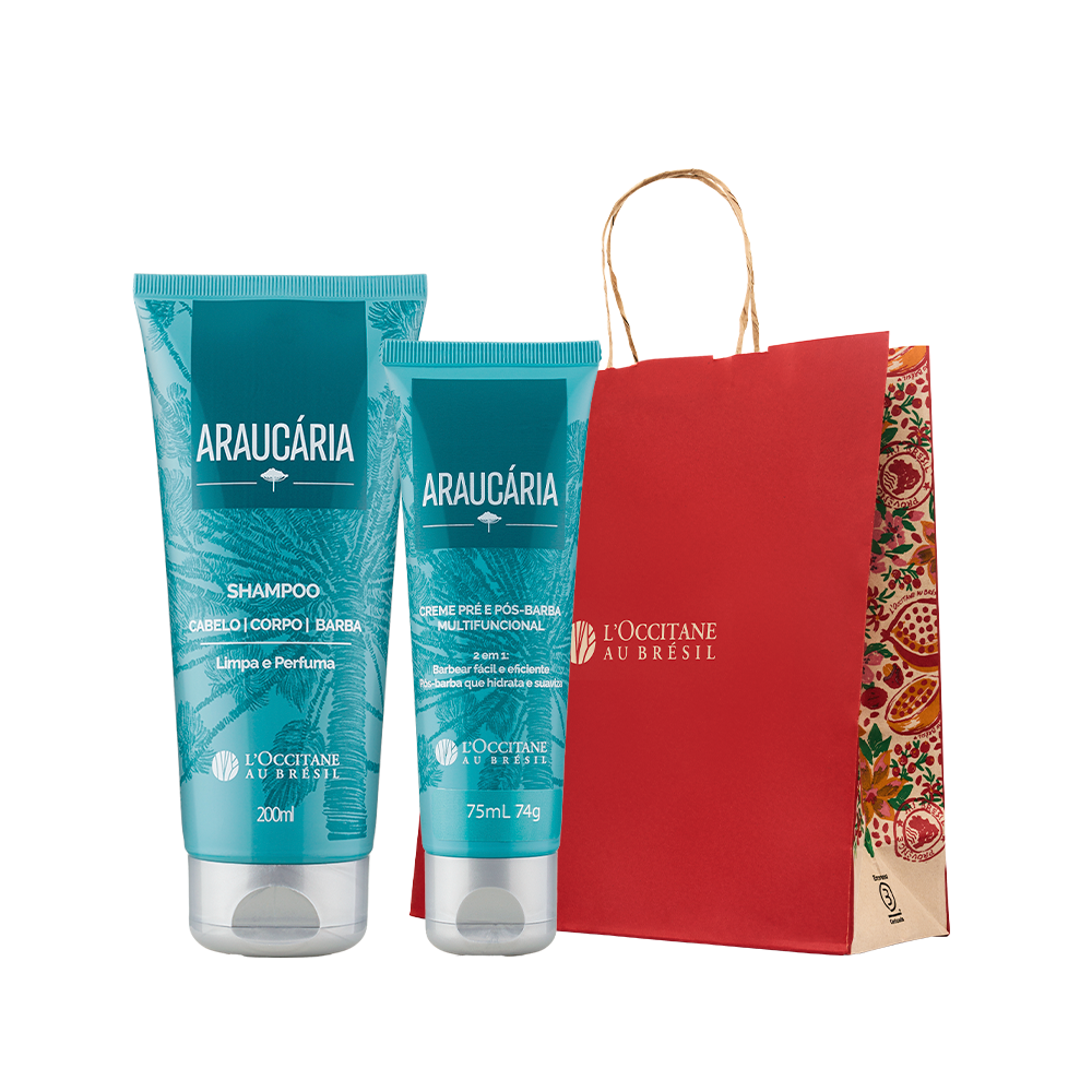 Presente Shampoo e Creme Pr&eacute; e P&oacute;s Barba Arauc&aacute;ria, ,  large image number 0